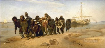 1873 Oil Painting - haulers on the volga 1873 Ilya Repin